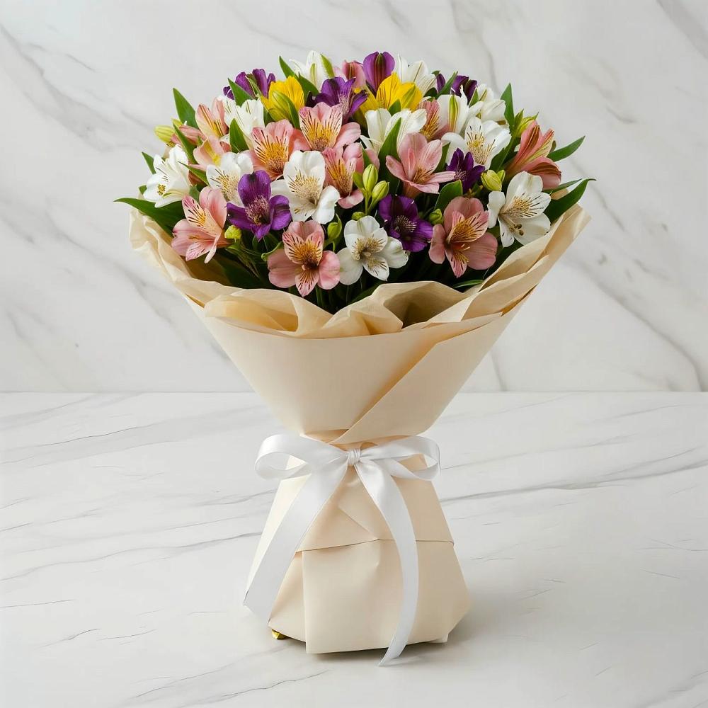 Букет цветов из: Альстромерии в Гостилицы