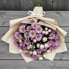 Букет цветов из:  Розы и Хризантемы в Гостилицы