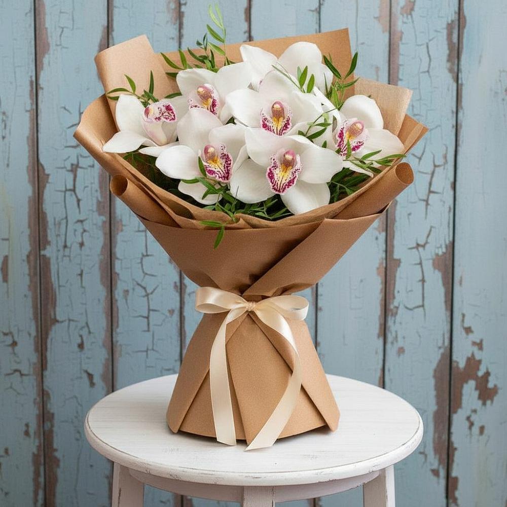 Букет цветов из: Орхидеи и Розы в Гостилицы