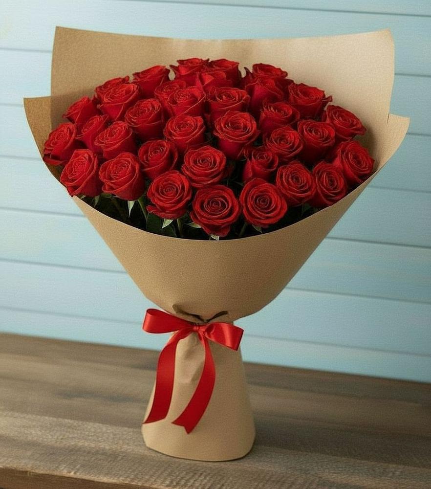 Букет Красные розы Милано в Гостилицы