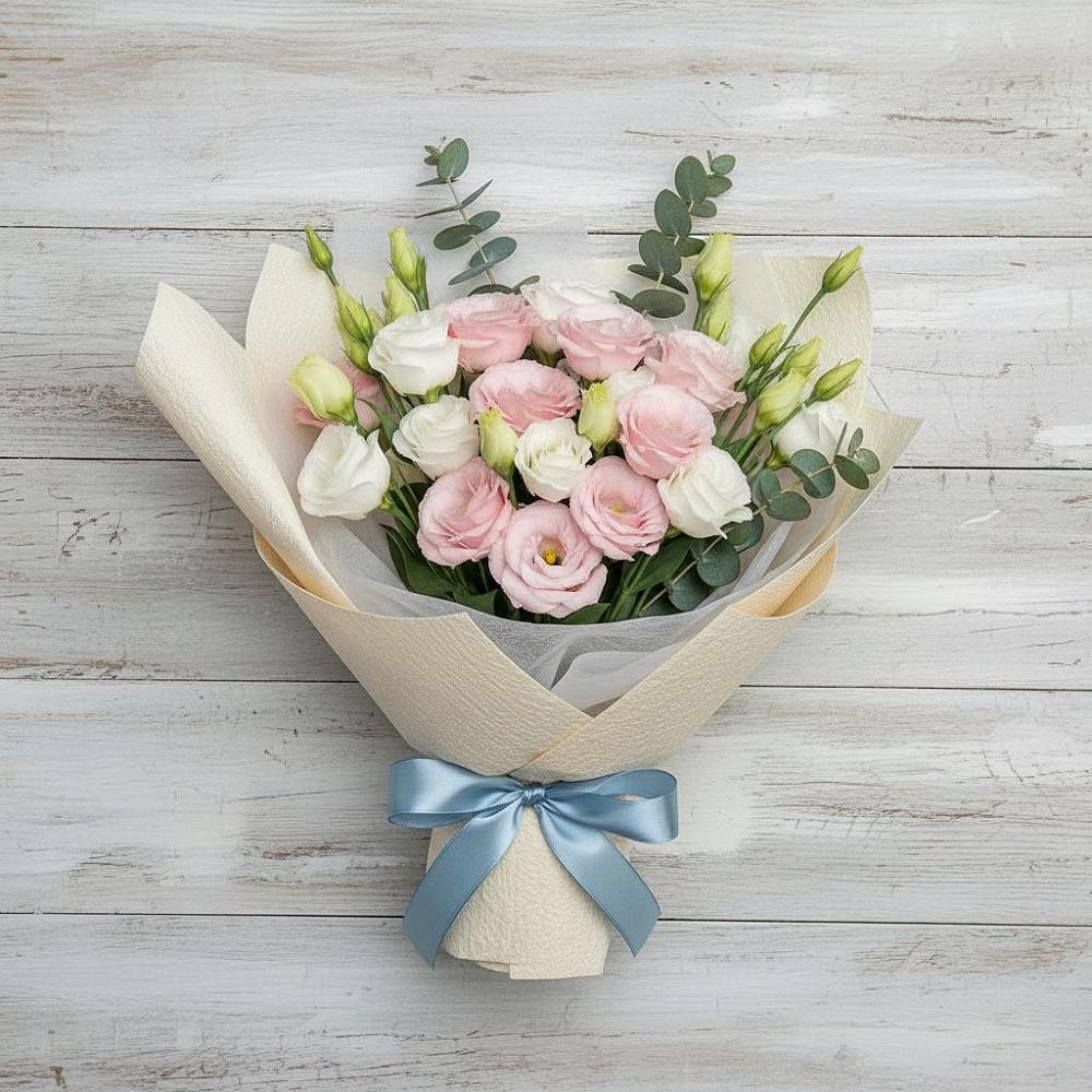 Букет цветов из: Лизиантусы в Гостилицы